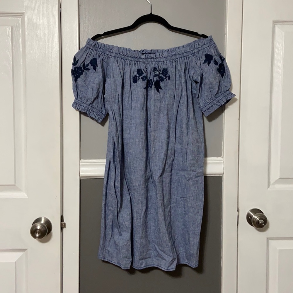 Denim washed dress